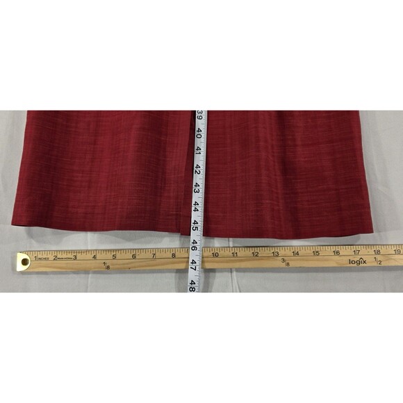 CAROLL Womens Shirt Dress Viscose/Linen Minimalist Modest Red France T38 | US 8 - Picture 14 of 15